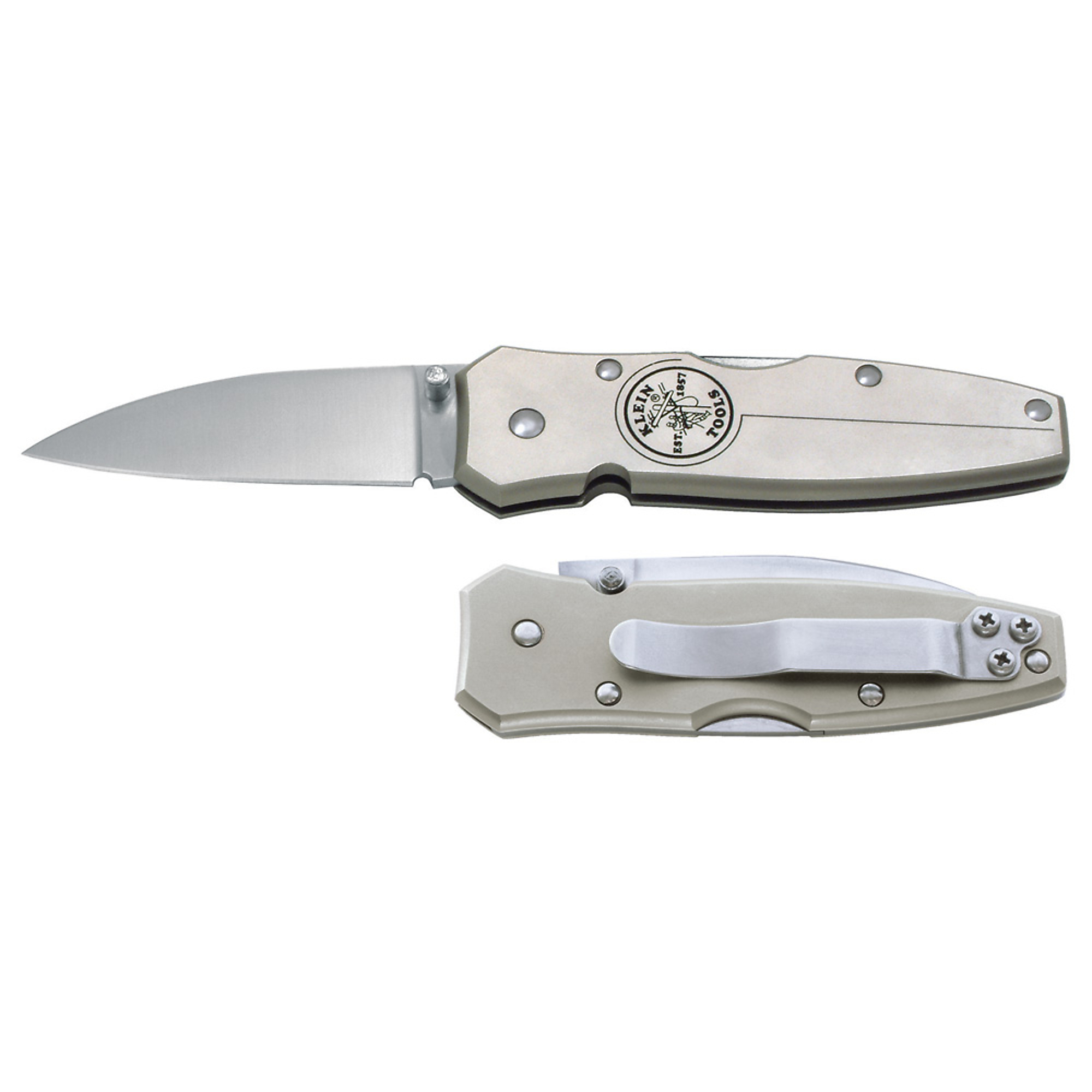 Klein Tools, Lockback Knife 2-1/2in. Drop Point Blade, Blades (qty.) 1 Knives (qty.) 1 Folding, Model# 44001